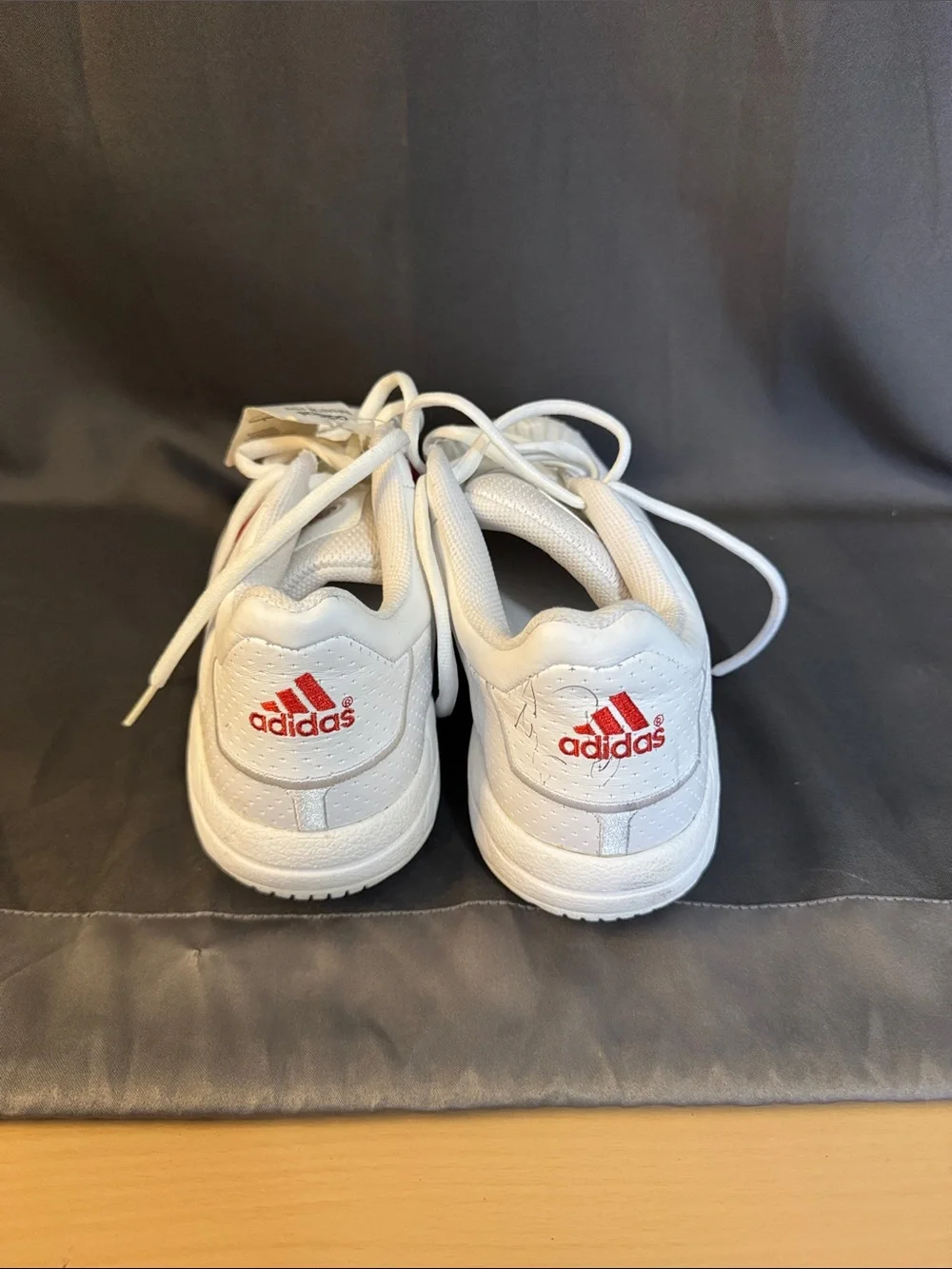 adidas superstar White Sneakers with Red Stripes
